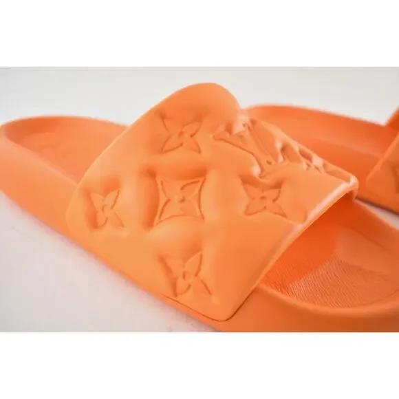 Louis Vuitton Waterfront Mule Bubble Monogram Orange Slide Sandal UK 9 US 10 11 Louis Vuitton Waterfront Mule Bubble Monogram Orange Slide  main image 2